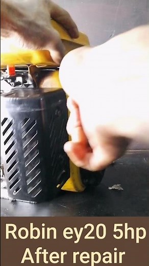 Robin ey20 5hp after repair