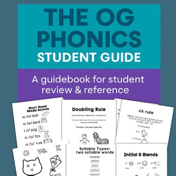 Orton Gillingham Phonics Student Guide: Phonics Rules and Reference Guide