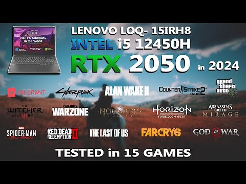 Lenovo LOQ 15- i5 12450H + RTX 2050 Gaming Benchmark Test | Tested in 15 Games | RTX 2050 |