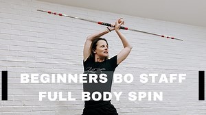 14K views · 1.1K reactions | Today we learn the foundations of staff spinning. A full-body spin that is suitable for beginners - Elite. Bo staff is from www.gforcegear.com Start Training online today! - https://chloebruce.com/online-martial-arts-academy/ | Chloe Bruce | Facebook