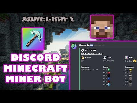 How to use the IDLE MINER Discord Bot! | Play Minecraft in Discord!