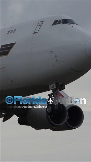 Boeing 747 Cargo Plane Extreme Close-Up Landing at Miami International Airport (MIA) |Plane Spotting