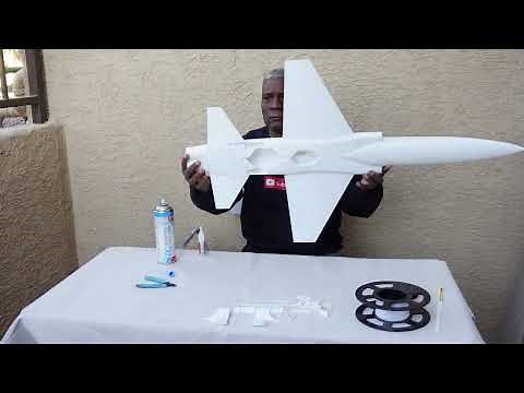 Worlds First 3D Printed RC T 38 Jet