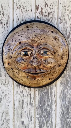 #ianrussellgallery #macabre #usa #clay #love #fullmoon #moon #art #custom #oneofakind #988 #suicideprevention | Bryan Tubbs Art