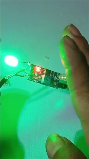 sensor infrared dan lampu led 5mili #shortyoutube