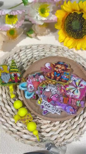 30pcs Easter Glitter Flatback Craft Supplies for DIY