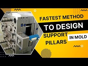 Creo Mold Design & Manufacturing| How To Design Support Pillars in Mold |Make your Design Lean