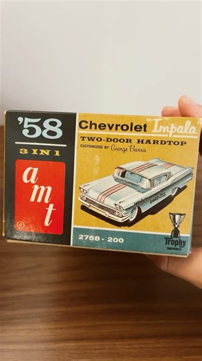 58 Chevy Impala Vintage Model Kit #modelcars #scalemodels #hobby