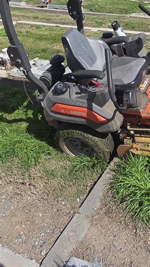 Gave cave in. This grave was put in in 1964 with no liner. We continuously have to backfill these old graves as the caskets deteriorate and they cave in. this was a minor one. we've had major cave ins where the mower is pointed almost straight up. #cavein #cemetery #fyp