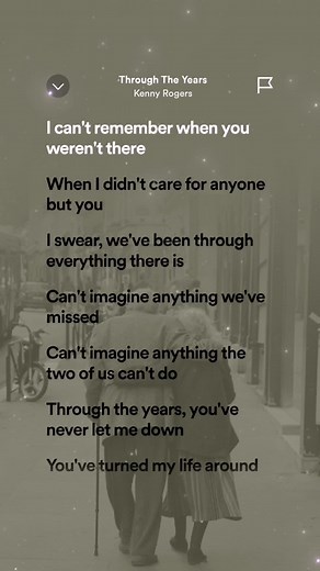 Kenny Rogers Through The Years Lyrics