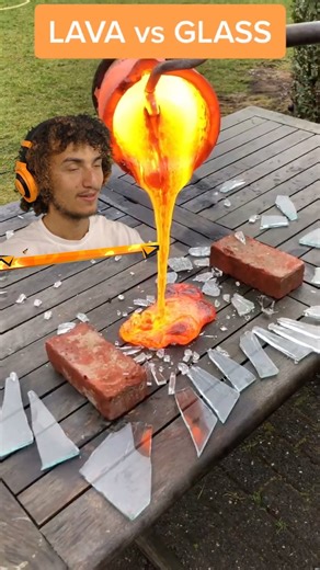 28K views · 154 reactions | LAVA vs GLASS PLATES #reel #reels #daily #viral #lava #glass | Kwebbelkop | Facebook