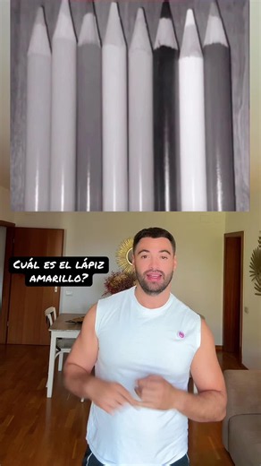 ¿Cuál es el lápiz amarillo? Reto visual de ilusión óptica