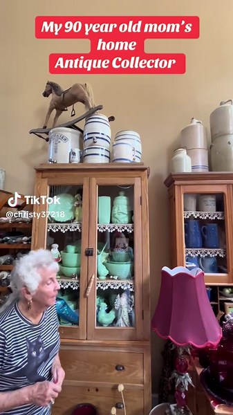 My 90 year old mom’s antique collections. #mymom #90yearsold #antiques #collectors #antiquefurniture #antique