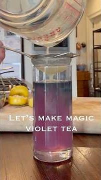 How to make violet tea