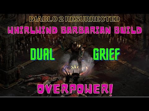 D2R Dual Grief Whirlwind Barbarian Setup For High Rune Farming | GRIEF + ENGIMA is OP!