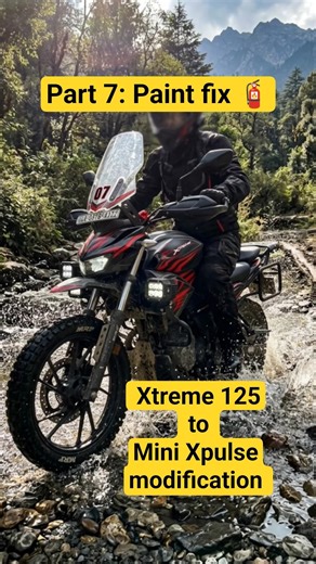 DIY Matte Black Paint Fix! 🏍️ | Xtreme 125R ADV Build: Part 7 #shorts