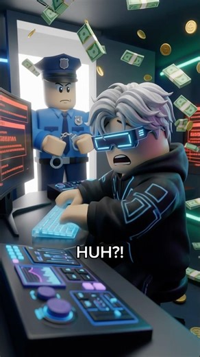 Top 1 Hacker vs The Police 😱 #viral #roblox #funny