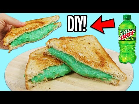 How to Make Mountain Dew and Coca Cola Soda Grilled Cheese!