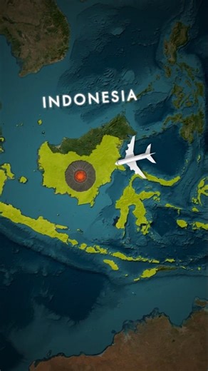 Plane inside the volcano!🤯