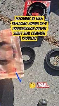 Replacing Honda CR-V Transmission Output Shaft Seal Common Problem! #shorts #mechanic #tips #honda