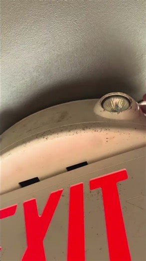 Testing a Dual-Lite LT exit sign combo (does not work) #shorts