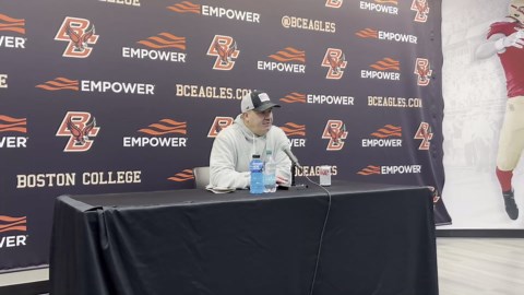 Boston College Football Head Coach Bill O'Brien on Coming Up Short on Senior Day