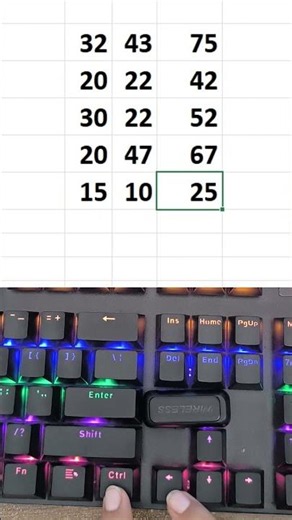 Ctrl + Arrow Keys in Excel ⚡ | Excel Tips and Tricks #excel #keyboard #word #words #asmr