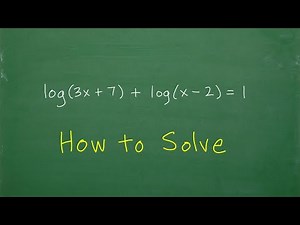 How do you solve this logarithmic equation? Let’s see…