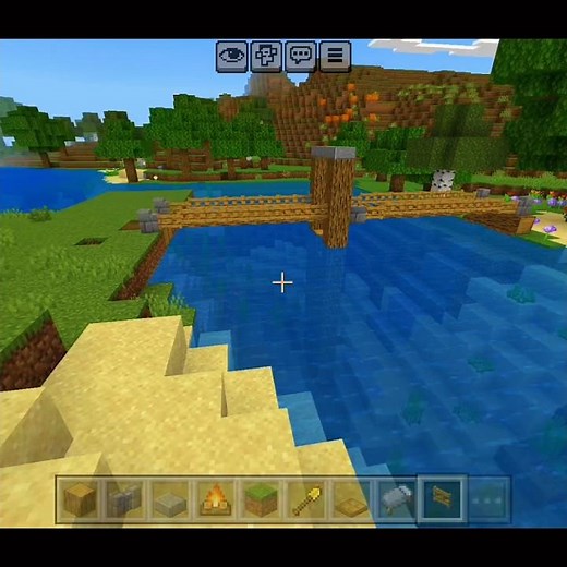 Minecraft Simple Wooden Bridge Tutorial 🌉 | Easy Survival Bridge Build
