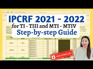 HOW TO ANSWER IPCRF 2021-2022: EDITABLE TEMPLATE