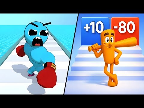 Level Up Runner & Memerots Evolution Run / All Level Gameplay: Android,iOS