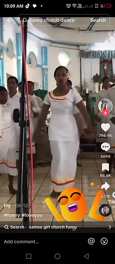 Funny Church Dance Moments in Samoa