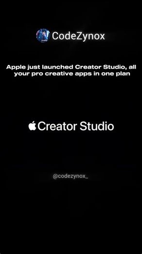 Apple Creator Studio 🍎🎨 | All‑in‑One Creative Subscription 💻🎬 | Pro Apps for Video, Music & Design 🚀