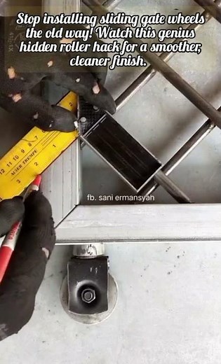 How To Install Professional Hidden Sliding Gate Rollers