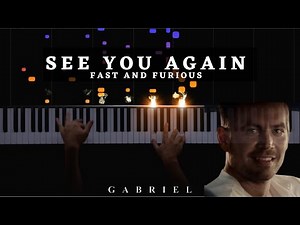 See you again - Wiz Khalifa ft. Charlie Puth (PIANO COVER)