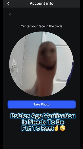 Roblox Age Verification Need To Be Put To Rest ✌️🫩 #ageverification #roblox #robloxmemes #funny