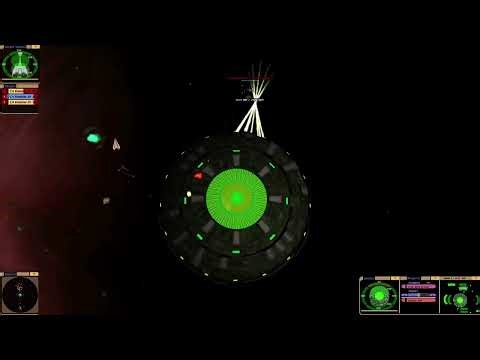 ZZ Borg Sphere vs 3 ZZ Romulan D-7 Stormbird |KM| Star Trek Bridge Commander
