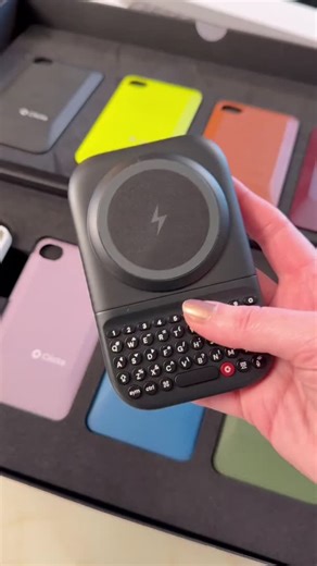 Clicking away on our Clicks Power Keyboard | Mashable