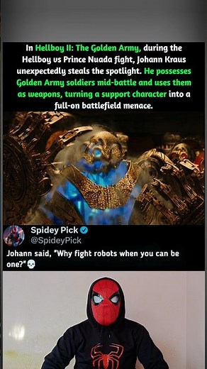 In Hellboy II: The Golden Army (2008), Johann Kraus Goes Full Badass #nostalgia