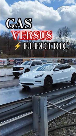 🚦Ford F150 FX4 versus Tesla Model 3 | Knoxville Dragway Outrun the Popo 2026 #truck #electriccar