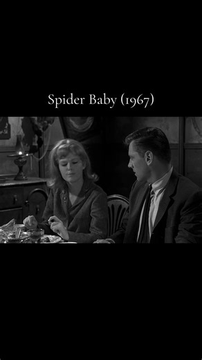 Clip from Jack Hill’s Spider Baby or, The Maddest Story Ever Told (1967) #horror #horrortok #blackandwhite #trailer #clips