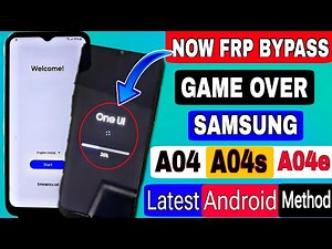 Latest Update For Samsung A04/A04s/A04e FRP Bypass 2025 Android 13/14 Without PC | New Method Apply