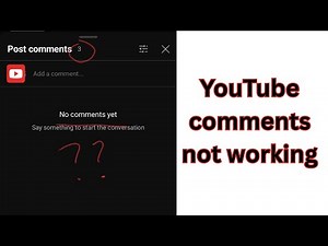 How to fix Youtube Comments not working