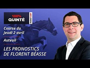 PMU Quinté Predictions - 100% Quinté for Thursday, April 2nd at Auteuil