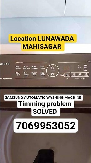 Samsung Automatic Washing Machine Timing Problem Solved ⚙️✅ | Full Fix