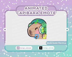 Animated Capibara Emote-jam Emote - Etsy