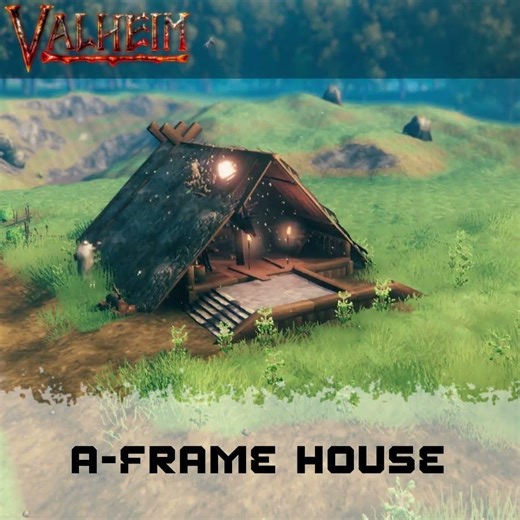 Valheim Small A-Frame House - Mid Game - (Speed Build Short) #valheim #speedbuild