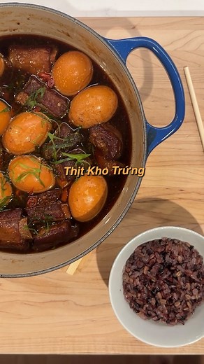 newt on Instagram: "Vietnamese Braised Pork (Thịt Kho Trứng) ** I like using spare ribs over pork belly bc it’s meatier ** Y’all need to start investing in a Vietnamese s.o bc our stock is looking like Nvidia rn 😫🙏🏼"