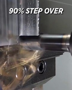 107K views · 2.4K reactions | Pushing the Limits - 90% STEP OVER | Titans of CNC Machining | Facebook