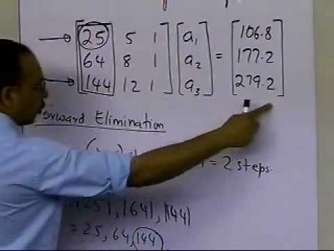 Chapter 04.06: Lesson: Gauss Elimination with Partial Pivoting: Example: Pt 1/3 Forward Elimination